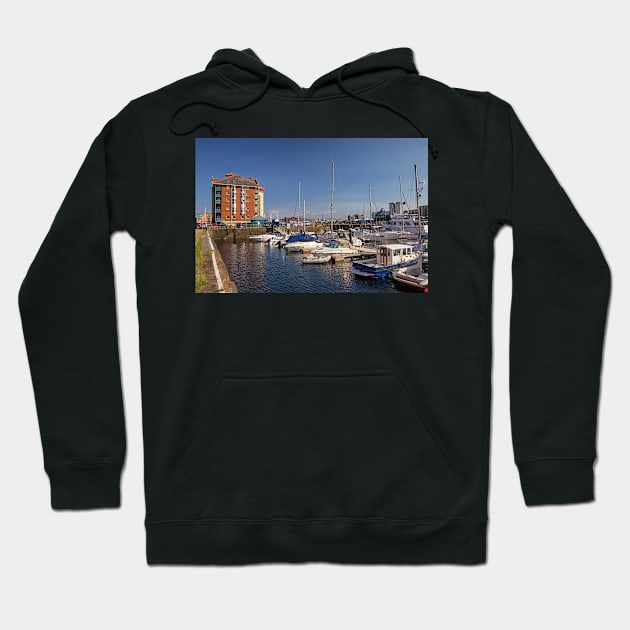 Swansea Marina, Swansea, Wales Hoodie by dasantillo